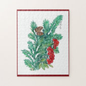 Pine Needles und Berries Puzzle (Vertikal)