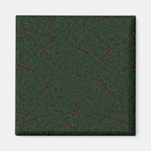 Pine Needles und Red Berries Magnet