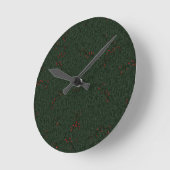 Pine Needles und Red Berries Runde Wanduhr (Winkel)