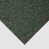Pine Needles und Red Berries Seidenpapier (Ausschnitt)