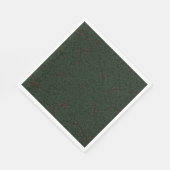 Pine Needles und Red Berries Serviette (Ecke)