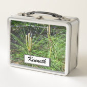 Pine Needles von Kenneth Yoncich Metall Lunch Box (Vorderseite)