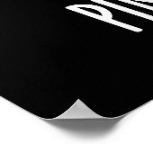 Pine-Nickerchen Funny Fruit Ananas Pun Dark BG Poster (Ecke)