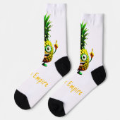 Pine O Socken - Ananas-Reich (Linkes Detail)