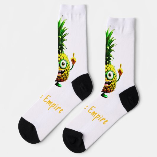 Pine O Socken - Ananas-Reich (Linkes Detail)