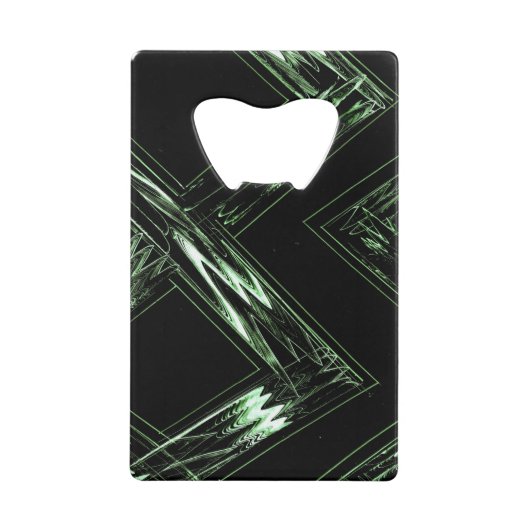 Pine Pattern in Perspektive Geldbeutel Flaschenöffner (Vorderseite)