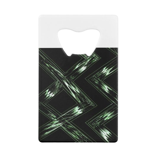 Pine Pattern in Perspektive Geldbeutel Flaschenöffner (Rückseite)