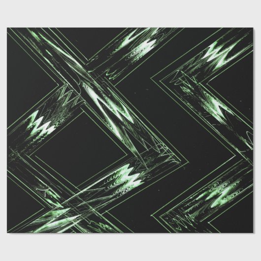 Pine Pattern in Perspektive Geschenkpapier (Flach)