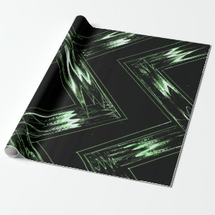 Pine Pattern in Perspektive Geschenkpapier