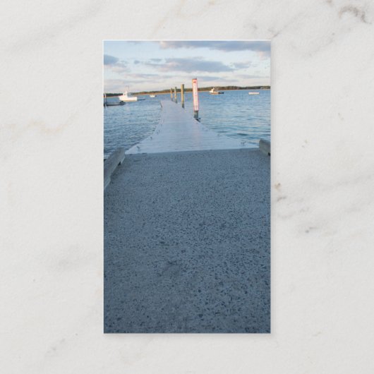 PINE POINT DOCK-UNTERNEHMENSKARTENVORLAGE VISITENKARTE (Rückseite)