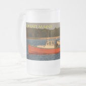 Pine Point Maine Mattiert 16 oz Mattierte Glass-Ta Mattglas Bierglas (Vorderseite Links)