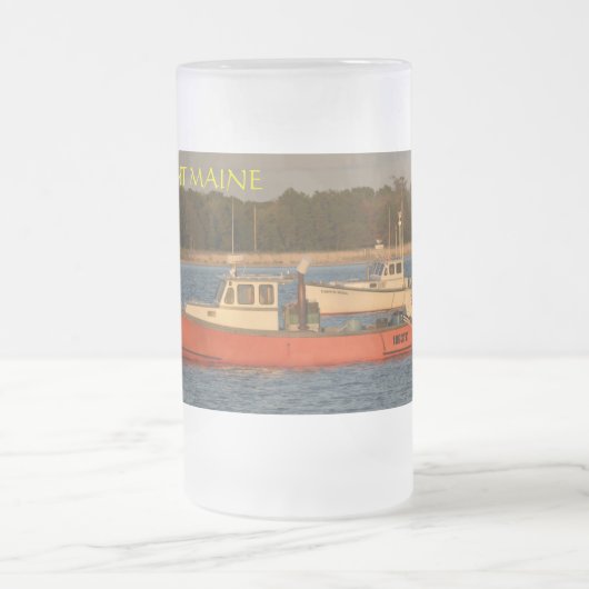 Pine Point Maine Mattiert 16 oz Mattierte Glass-Ta Mattglas Bierglas (Mittel)