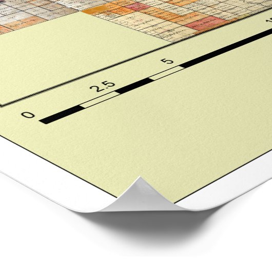 Pine Ridge Indian Reservation Map Poster (Ecke)