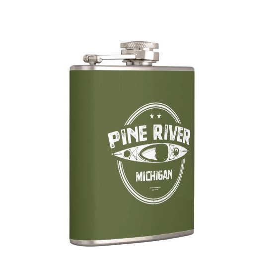 Pine River Michigan Kayaking Flachmann (Rechts)