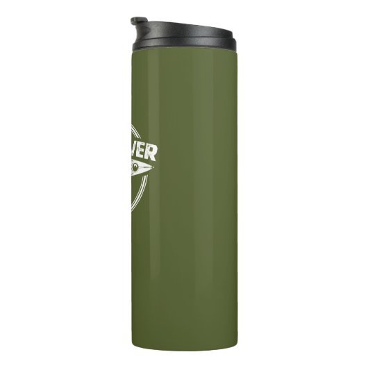 Pine River Michigan Kayaking Thermosbecher (Nach rechts gedreht)