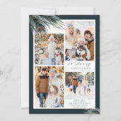 Pine Script Frohe Weihnachten 4 Foto Collage (Vorderseite)