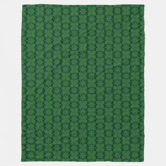 Pine Snowflakes Forest Fleece Blanket (3 Größe) (Vorderseite)