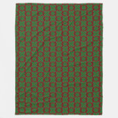 Pine Snowflakes Garnet Fleece Blanket (3 Größen) (Vorderseite)