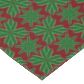 Pine Snowflakes Garnet Tablecloth (3 Größen) Tischdecke (Schrägansicht)