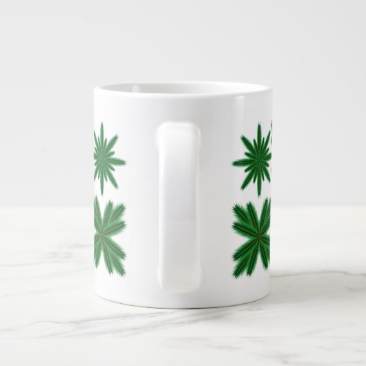 Pine Snowflakes Jumbo Tasse (Rückseite)