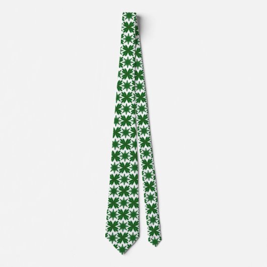 Pine Snowflakes Neck Tie Krawatte (Vorderseite)