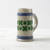 Pine Snowflakes Stein Bierglas (VorderseiteRechts)