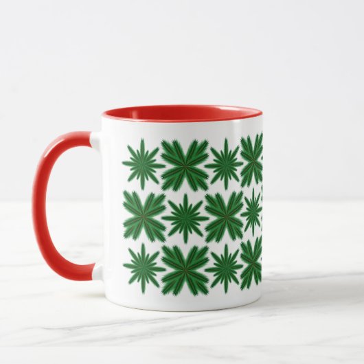 Pine Snowflakes Tasse 11oz. (Links)