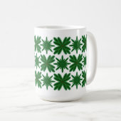 Pine Snowflakes Tasse 15oz. (VorderseiteRechts)