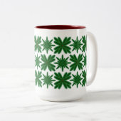 Pine Snowflakes Tasse 15oz. (VorderseiteRechts)