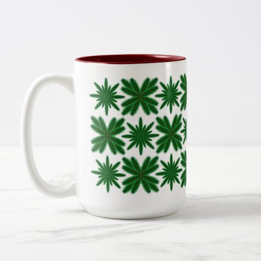 Pine Snowflakes Tasse 15oz. (Links)