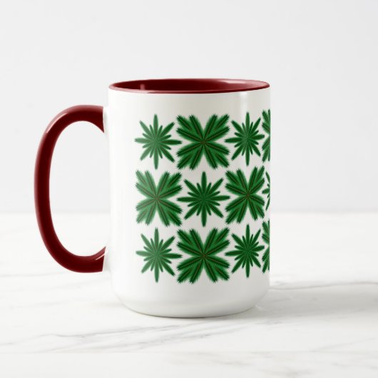 Pine Snowflakes Tasse 15oz. (Links)