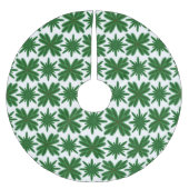 Pine Snowflakes Tremrock Polyester Weihnachtsbaumdecke (Vorderseite)