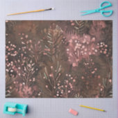 Pine & Soft Pink Berries Festmuster Seidenpapier (Basteln)