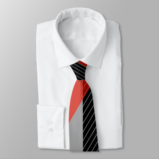 Pine stripe red, black and white krawatte (Gebunden)