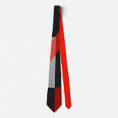 Pine stripe red, black and white krawatte (Vorderseite)