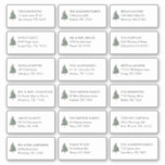 Pine Tree 18 Wedding Guest Name Address Aufkleber<br><div class="desc">Mountain Pine Tree 18 Wedding Guest Name Address Shipping Labels</div>