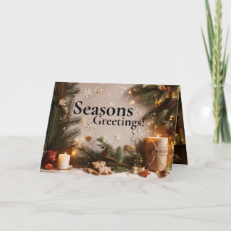 Pine Tree 5 Image Holiday Card Karte