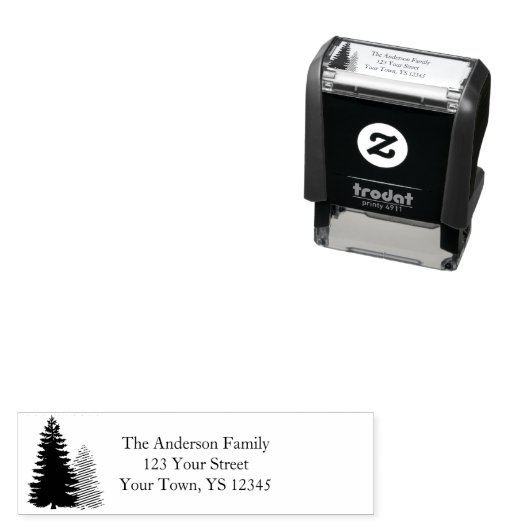 Pine Tree Address Permastempel (Beispiel)