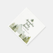 Pine Tree Adventure Mountain Babydusche Napkins Serviette (Ecke)