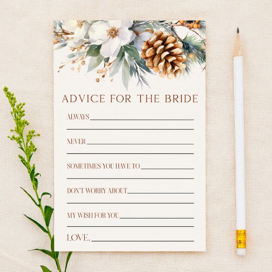 Pine Tree Advisor für das Bride Brautparty Game Briefpapier