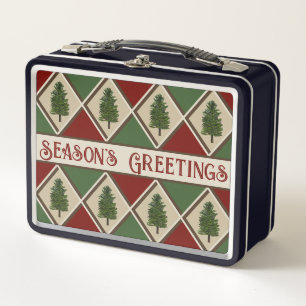 Pine Tree and Harlequin Lunch Box