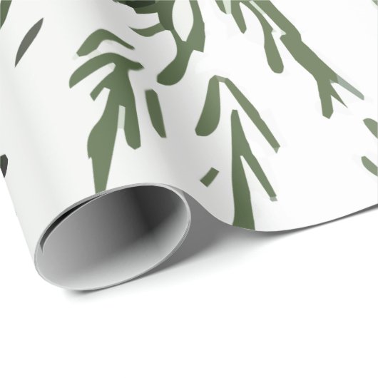 Pine Tree and Pinecones Pattern Geschenkpapier (Rolleneckpunkt)