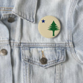 Pine tree and star 1901 Fahne des Maine-Staat Button (Beispiel)