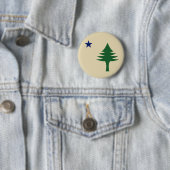 Pine tree and star 1901 Fahne des Maine-Staat Button (Beispiel)