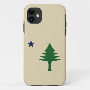 Pine tree and star 1901 Fahne des Maine-Staat Case-Mate iPhone Hülle