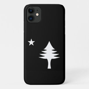Pine tree and star 1901 Fahne des Maine-Staat Case-Mate iPhone Hülle