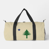Pine tree and star 1901 Fahne des Maine-Staat Duffle Bag (Vorderseite)