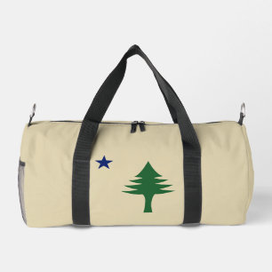 Pine tree and star 1901 Fahne des Maine-Staat Duffle Bag