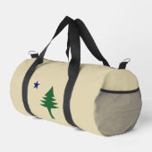 Pine tree and star 1901 Fahne des Maine-Staat Duffle Bag (Rechte Ecke)