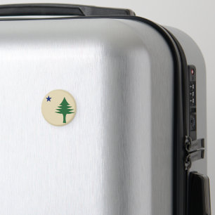 Pine tree and star 1901 Fahne des Maine-Staat Magnet